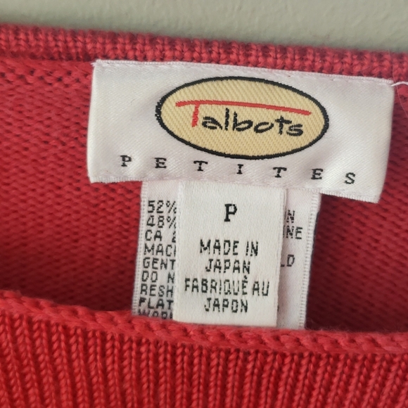 Cute barely worn petite small burnt orange sweater - Picture 3 of 3